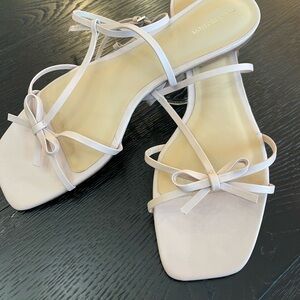 Reformation Women's White Strappy Heels